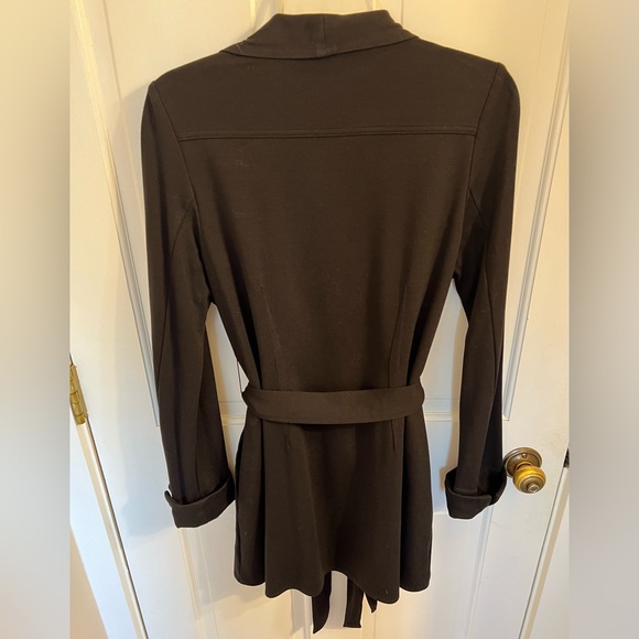 CAbi size small black lightweight coat with pockets and belt - Picture 2 of 2